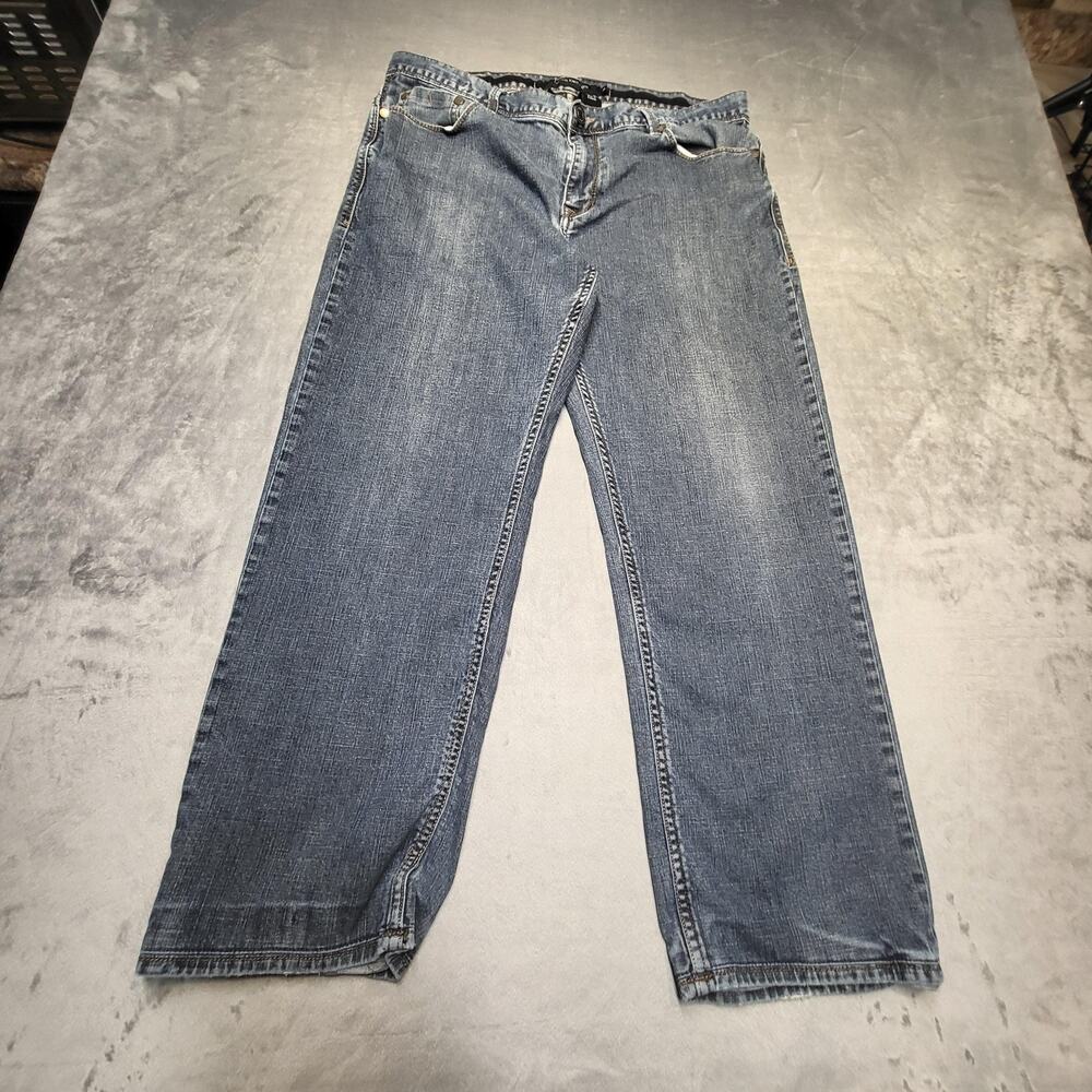 Calvin Klein Jeans Mens 34x26 Straight Leg Blue Denim Classic Straight Cut Pants